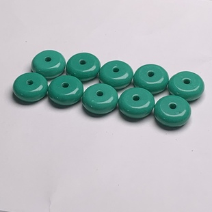 Optimized Imitation Turquoise Spacer High Porcelain Green Straight Cut Spacer Gasket Play Accessories Live Supply