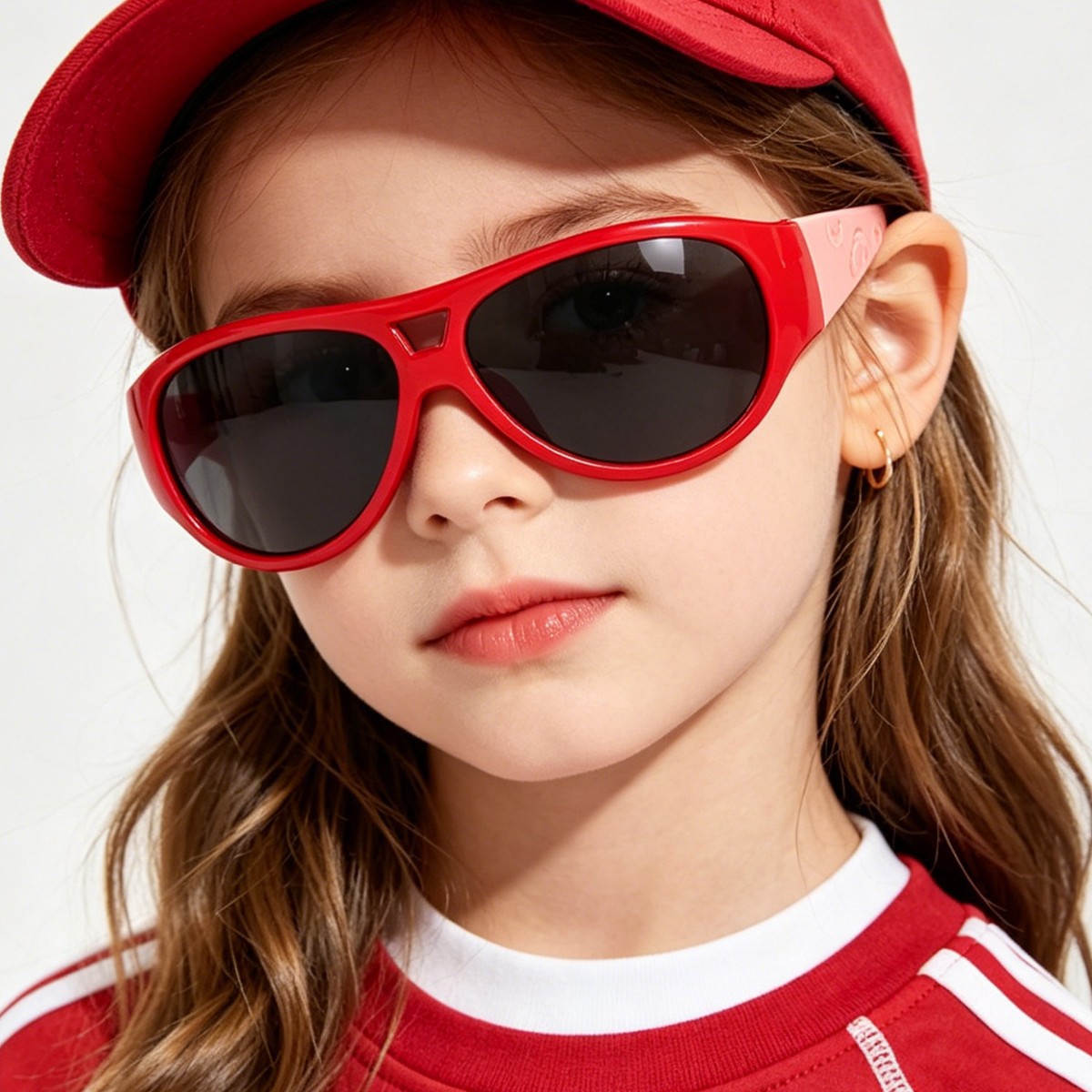 Gafas de sol para niños y niñas de la marca Rainen, gafas de sol de verano, anti-UV, gafas de sol estilo aviador de doble haz