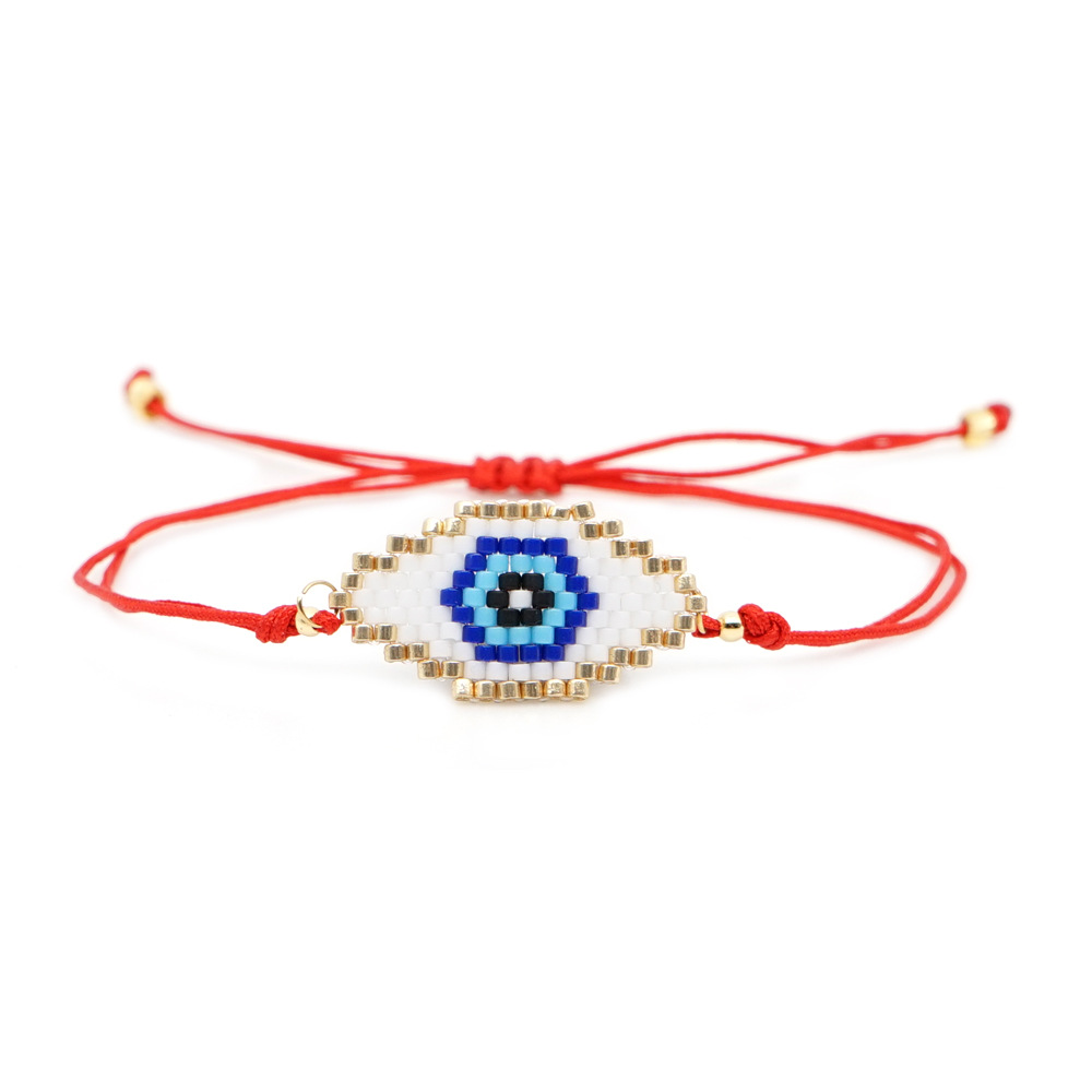 Nihaojewelry Simple Miyuki Beads Pulsera De Ojos De La Suerte Tejida A Mano Joyería Al Por Mayor display picture 10