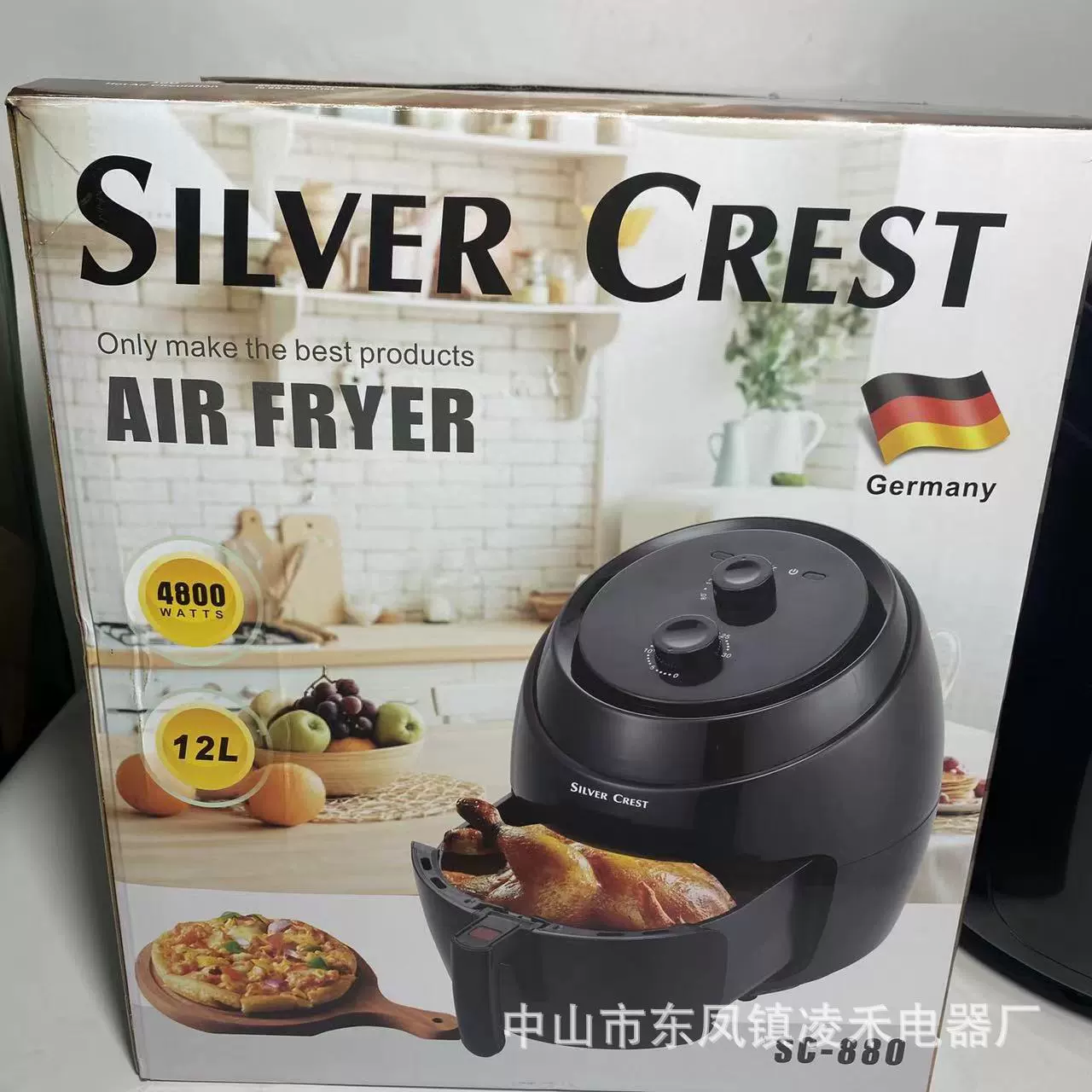 Silver Crest 12 L Air FRYER Английская воздушная жарка Пот Foreign Trade Cross-border Export Factory