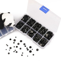 アクリル平底小動物シミュレーションパンダ目鼻材料手作りdiy人形目玉部品