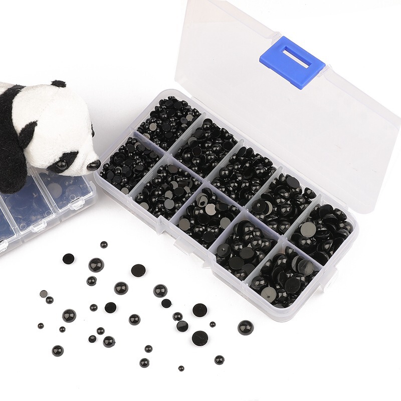 アクリル平底小動物シミュレーションパンダ目鼻材料手作りdiy人形目玉部品|undefined