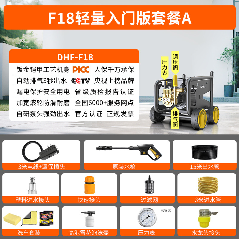 Home Car – Hei Mao Car washing machine - f18-lightweight-entry-package-a-18m-hose