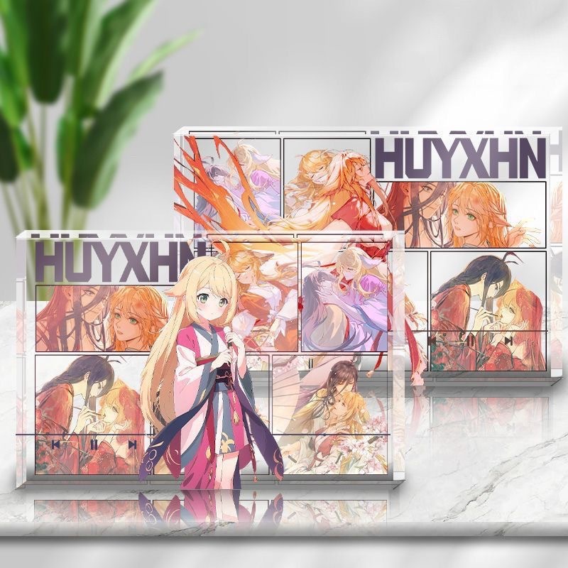 狐妖の紅娘月紅沮山紅白初月透明アクリルレンガ絶妙なアニメファン周辺レンガ|undefined