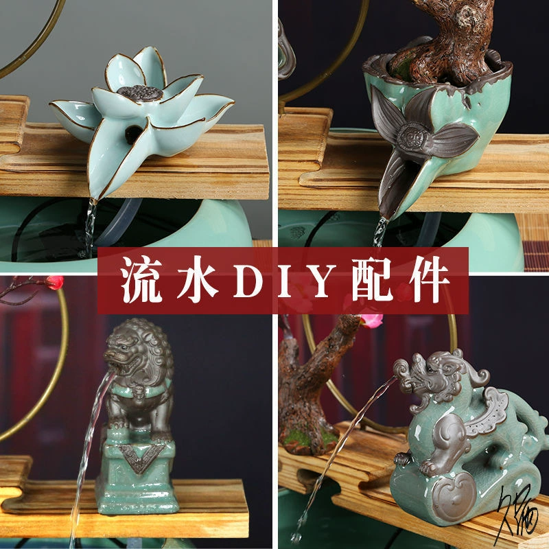 Двор Рыбный пруд Украшение Компания Фильтр Поток Воды Устройство Каменная Мельница Сообщество Циркуляционные Рыбы Аквариум Пейзаж Украшение