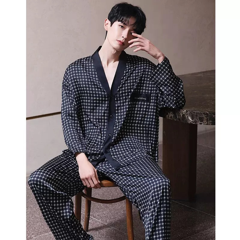 KA0317 브이넥 가디건 블랙 남성스타일