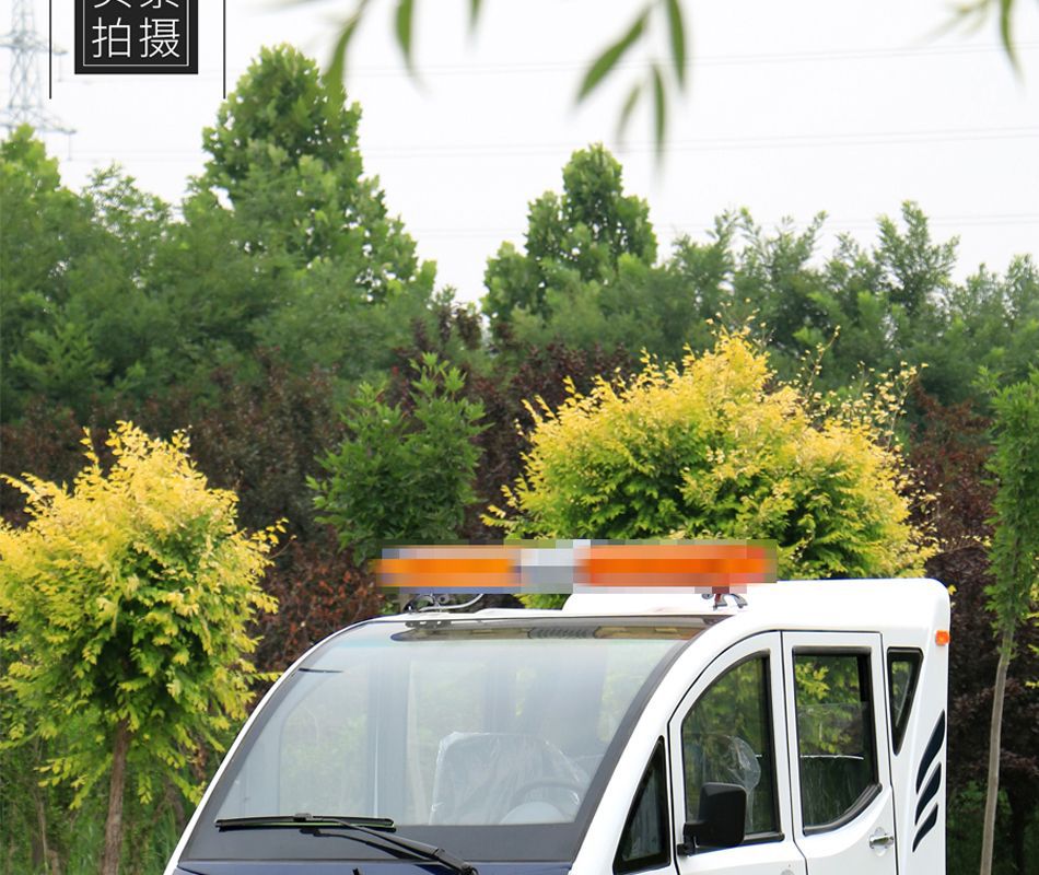 Electric Patrol Car for Residential Property Management, Semi-Enclosed Sightseeing Vehicle, Security Custom-Made 4-8 Seat Electric Patrol Car