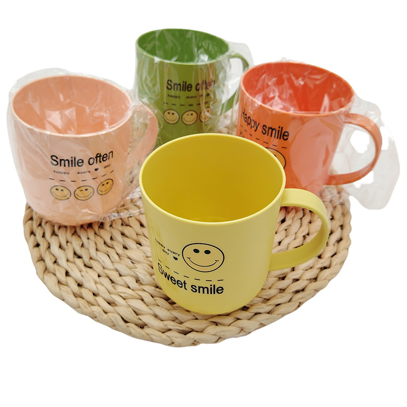 F2011 6641 taza de enjuague de sonrisa inswind sonrisa patrón taza de cepillo de dientes taza de baño creativa a prueba de caídas taza de enjuague