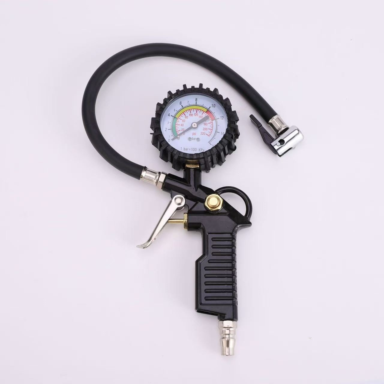 Cross-border tire pressure gauge, air pressure gauge, tire pressure detector, inflating gun, motorcycle inflating gun, high-precision tire pressure gun