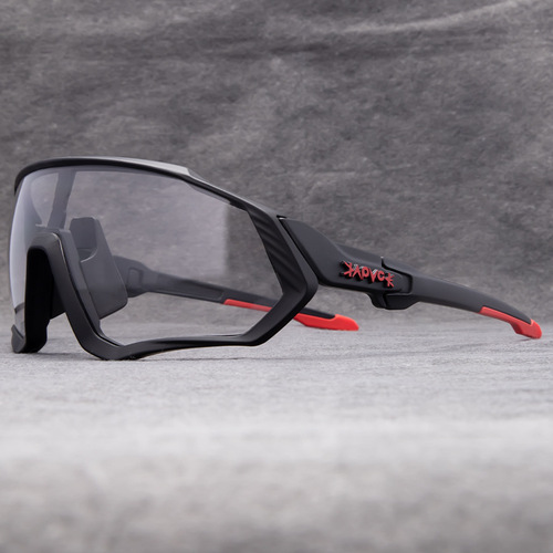 Cycling glasses discoloration single windproof running mountaineering fishing day and night dual-use motorcycle mountain bike off-road goggles