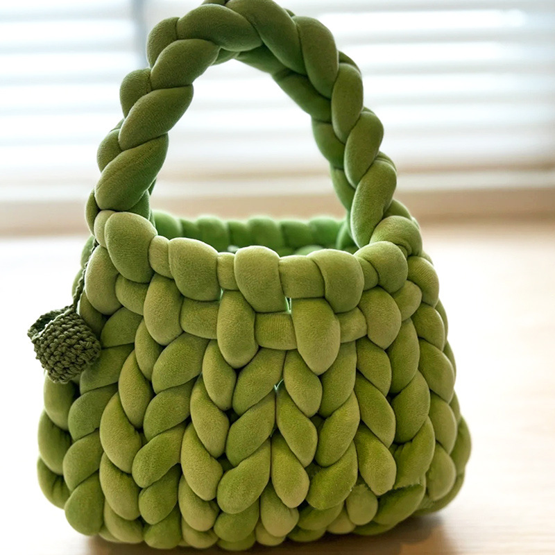 Accesorios de relleno de algodón islandés hilo diy bolsas de mano tejidas alfombras de alfombra de hilo de lana super gruesa ganchillo