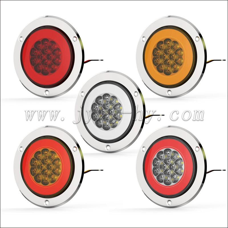 Трансграничный светодиодный фонарь Zhongji 24 В, задний фонарь для грузовика, полуприцепное тормозное рулевое управление, задний фонарь для грузовика