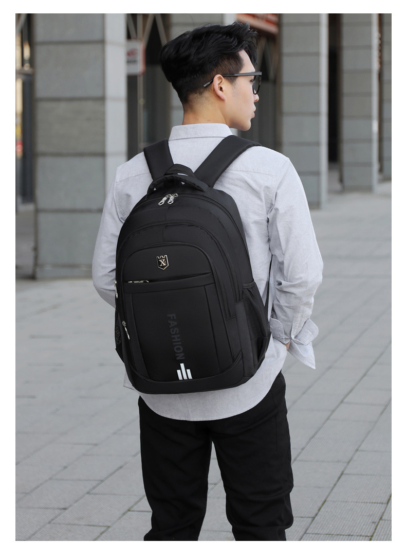 Wholesale New Men's Computer Backpacks Logo Casual Fashion Travel Bag display picture 17