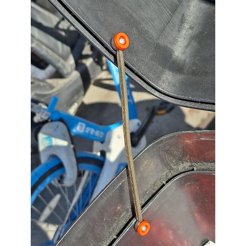 Electric Vehicle Rear Cargo Box Plastic Cable Puller, Motorcycle Tail Box Steel Cable, Scooter Tail Box Cover Connecting Wire Screws