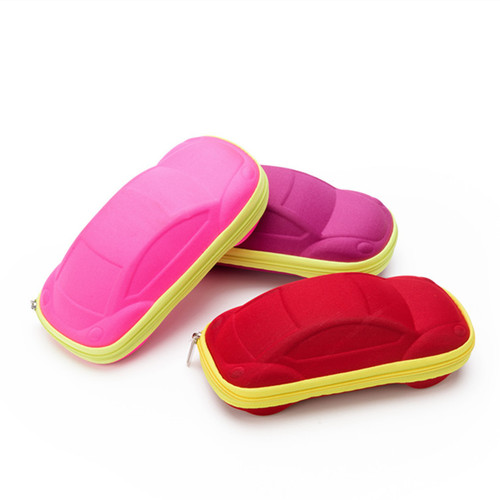 Glasses case, car children's glasses case, zipper case, EVA anti-stress cartoon sunglasses case, factory direct sales