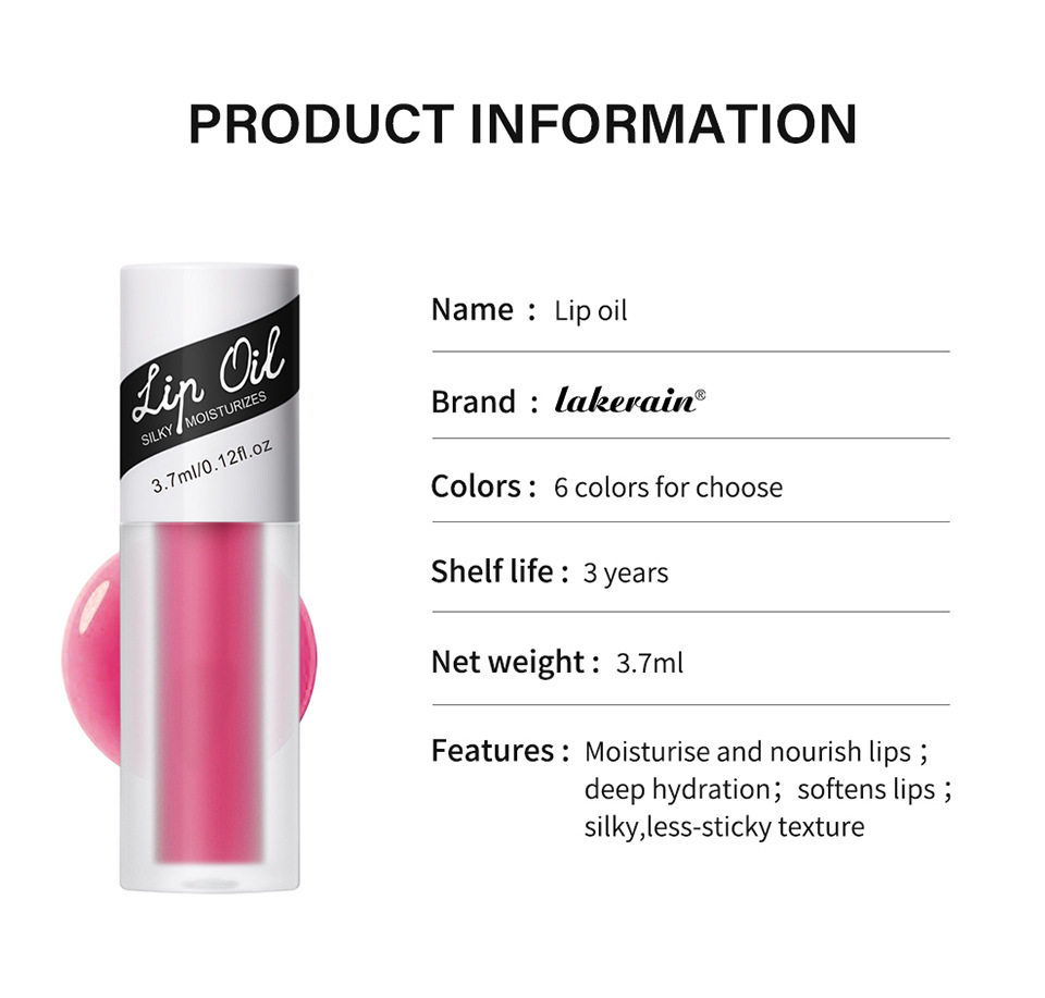 lakerain Lip Oil is a fruit-flavored lip moisturizing oil undefined