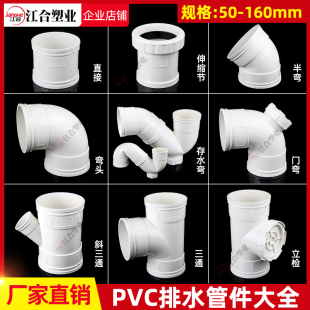 Z��PVC����ˮ�������ȫ5075110ֱ�ӏ��^����б��ͨ��ˮ��s��p��