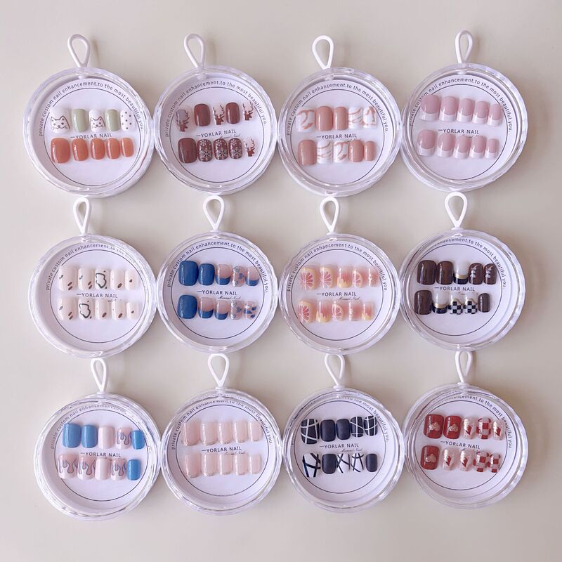 New Summer Wearable Nails, Popular Foreign Trade Mixed Press-Type Fake Nail Patches, Acrylic Box, 2 Yuan Store Wholesale New Summer Wearable Nails, Popular Foreign Trade Mixed Press-Type Fake Nail Patches, Acrylic Box, 2 Yuan Store Wholesale