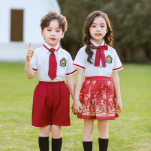 幼儿园园服毕业照六一合唱演出服中国风马面裙儿童班服套装小学生