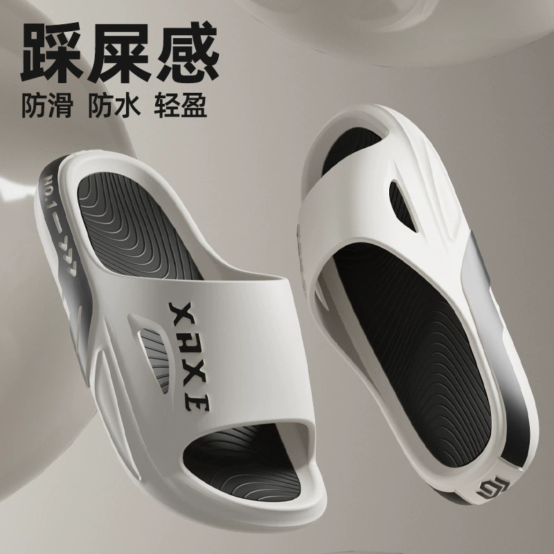 Мужские пляжные шлепанцы из ПВХ, лето 2025, новая коллекция, повседневные, мягкая подошва, нескользящие, спортивные