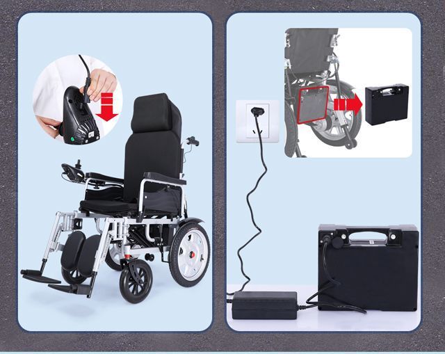 Electric Wheelchair, Smart, Automatic, Portable, Folding for Elderly/Disabled