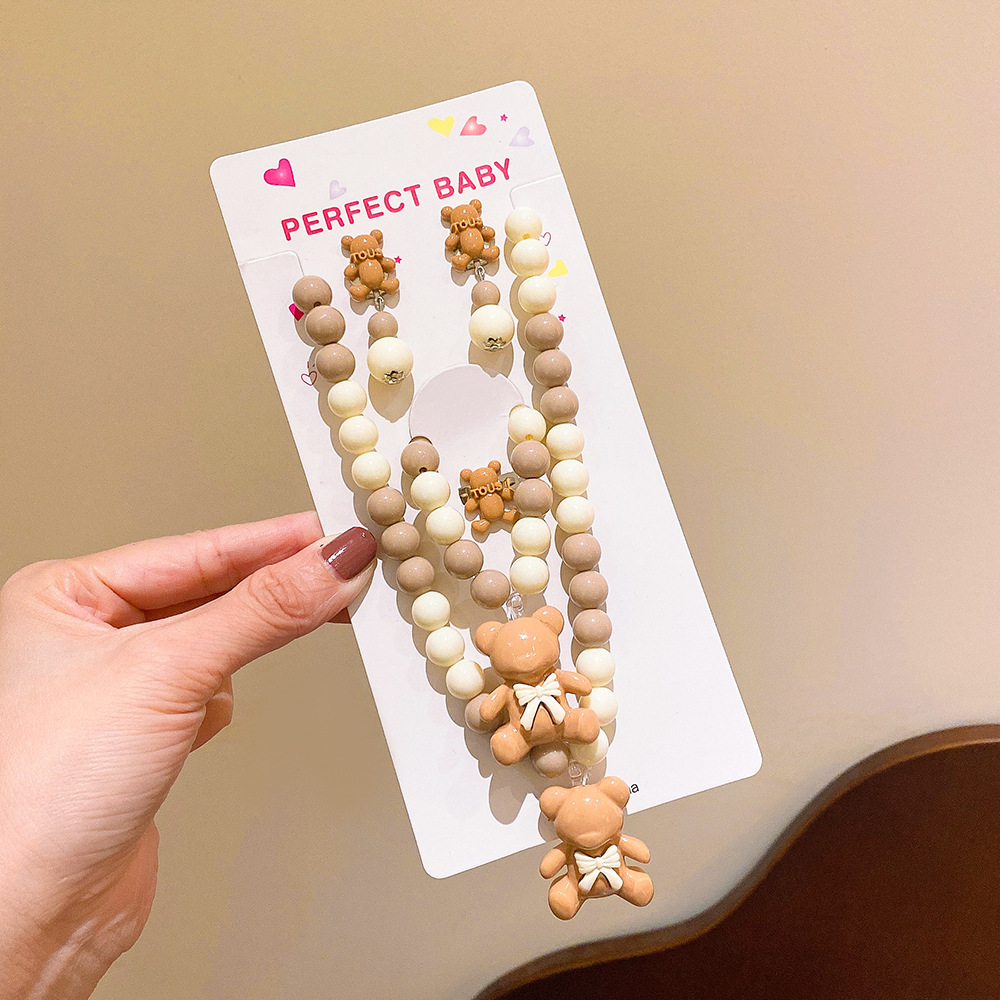 Fashion Cartoon Flower Arylic Resin Handmade Kidu0027S Pendant Necklace