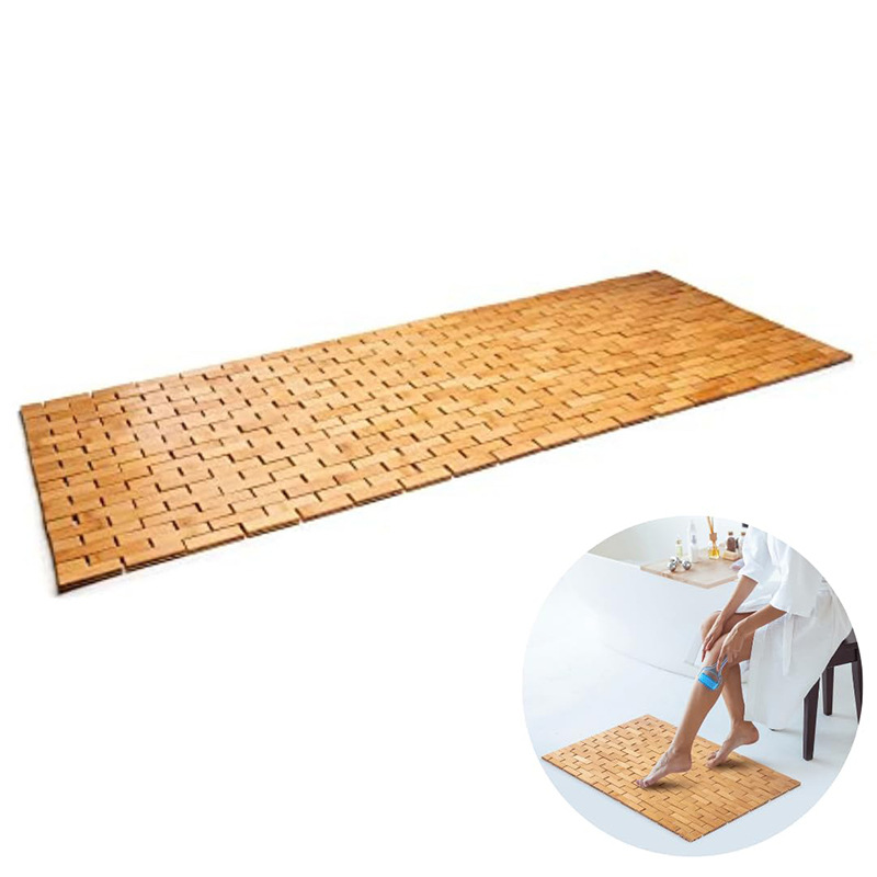 Bamboo Mat Bathroom for Sauna Room Bathrooms Bathtubs Spa and Steps Natural Color