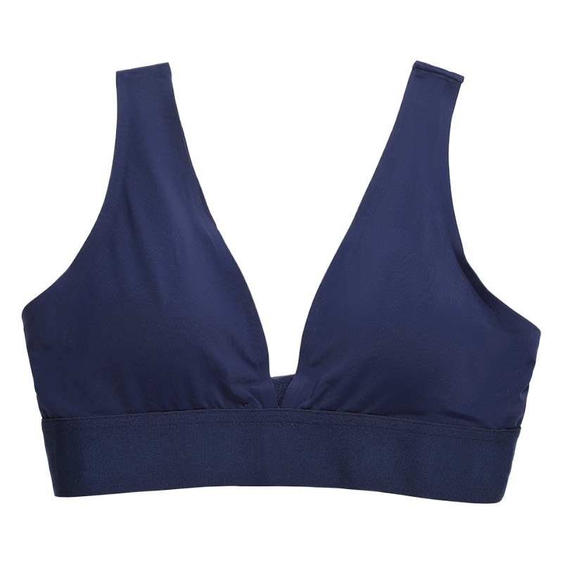 Verano europeo y americano transfronterizo popular belleza espalda sujetador nylon sin costuras profundo V mujer belleza espalda sujetador inalámbrico