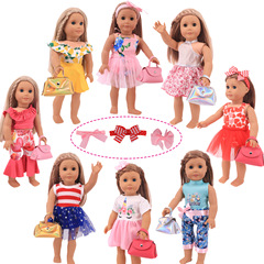 2022 new 18-inch American girl doll accessories clothing set 43cm Summer Sweetie doll dress