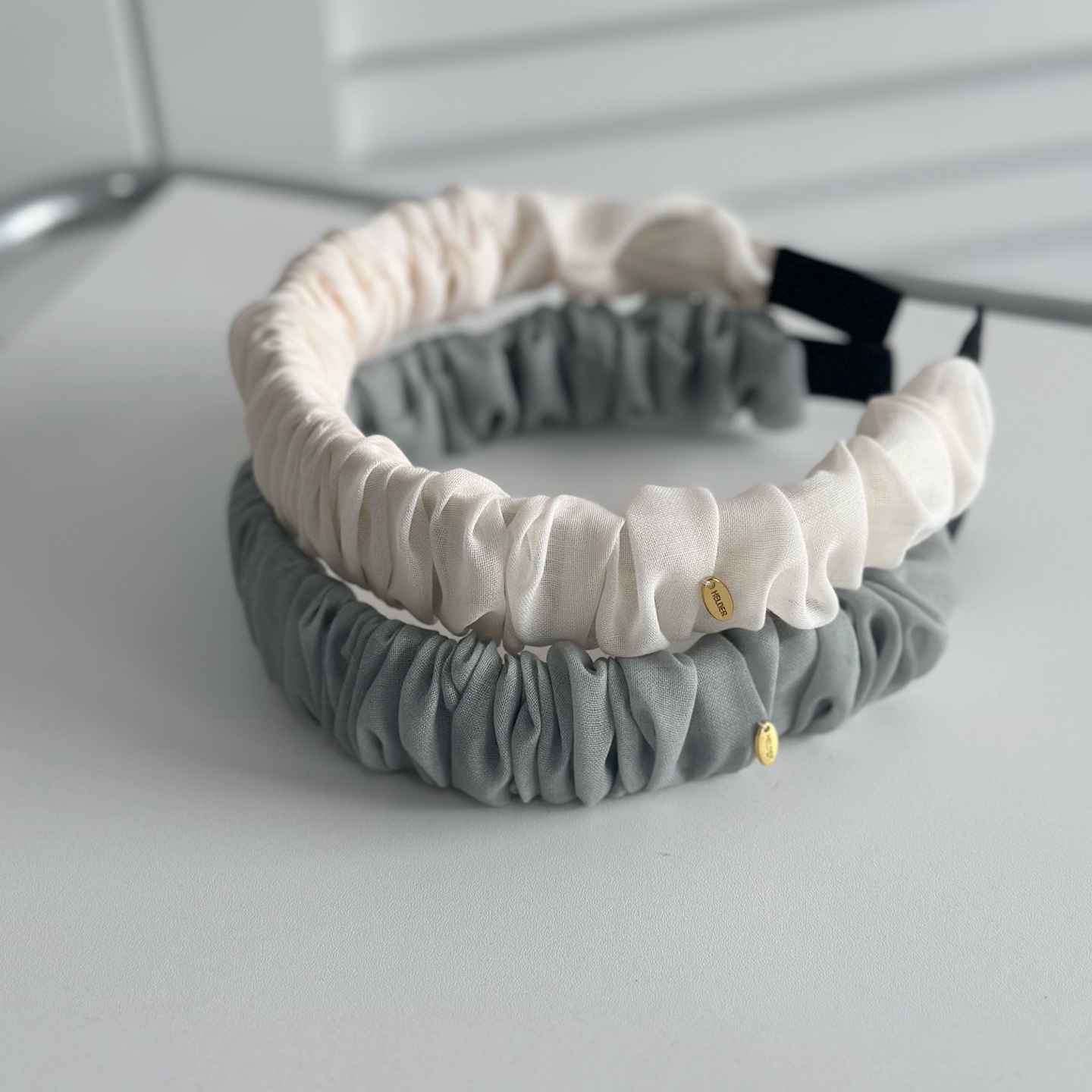 Pendant Ramie Pleated Headband White Gray Sweet Ballet Style Girl Fresh Fairy Princess French Korean Style Trendy