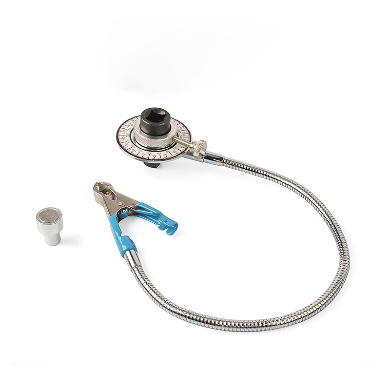 Venta al por mayor con cinta clip 1/2 torque ángulo torque gauge llave escala medidor indexación herramientas de reparación de automóviles