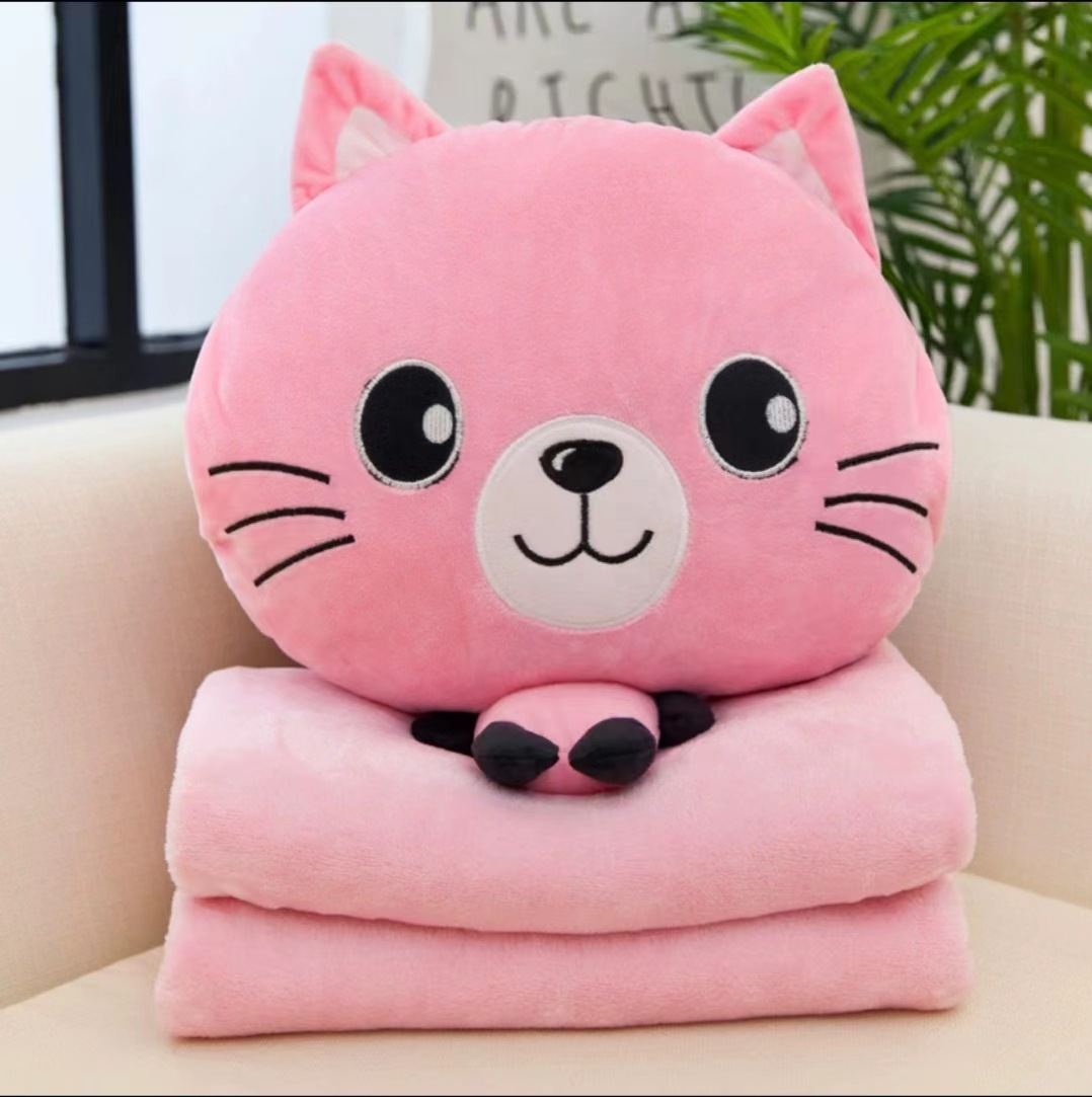 핑크 웃는 고양이 40cm