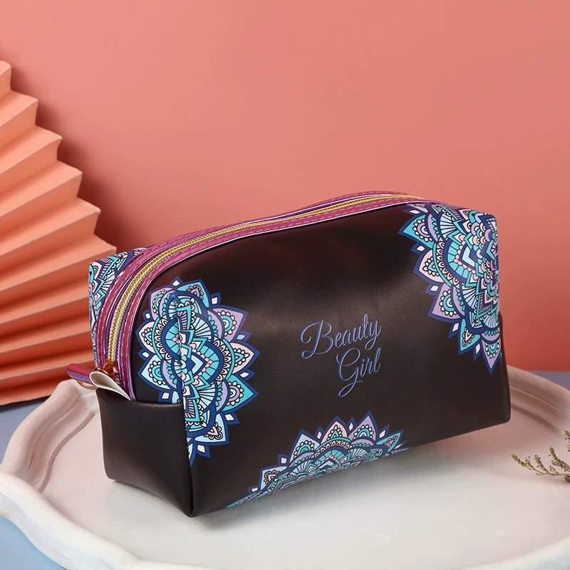 Capacious cosmetic bag, square waterproof organizer bag, (Cross-border trading)