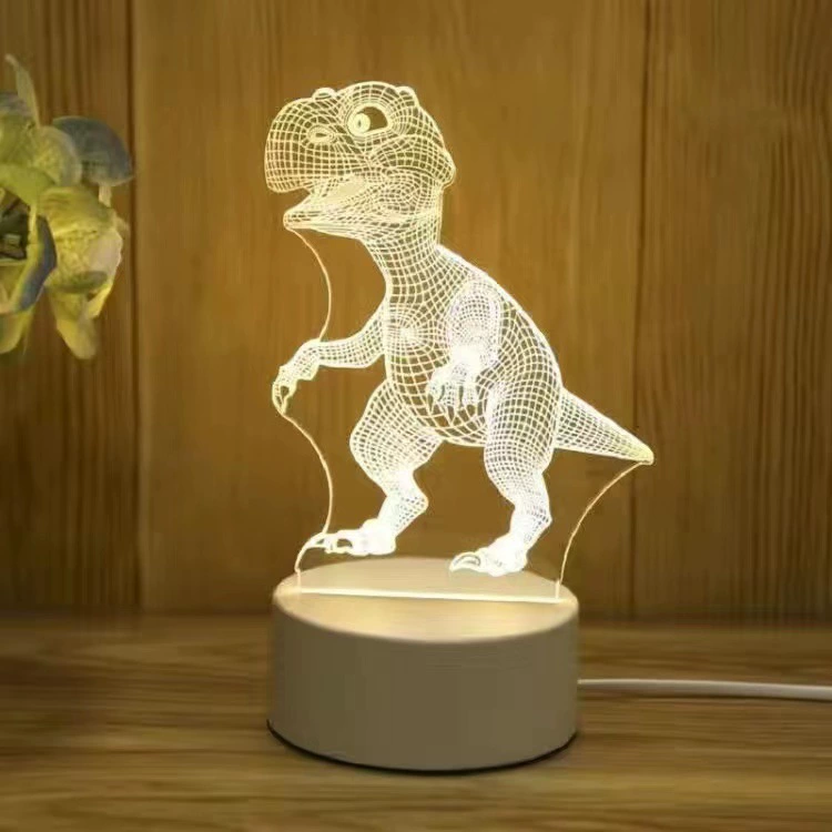 LED-ночник Creative Touch, питание USB/батарейки, 3D-акриловый дизайн, 15×5,5×20,5 см