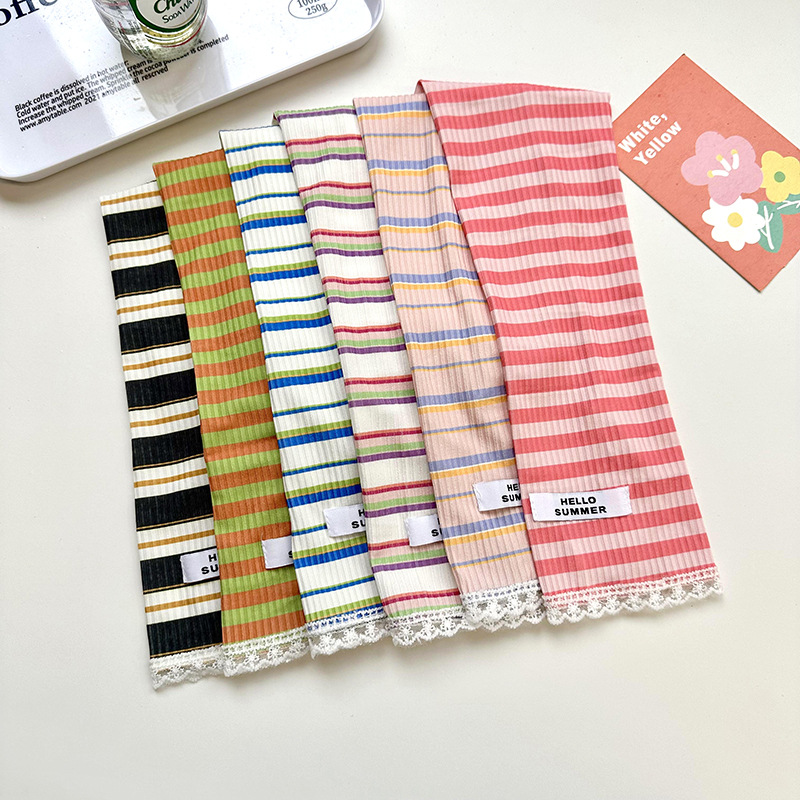 Guantes solares de mujer de verano encaje color rayas conducir manga manga brazo manga manga decoración brazo manga de hielo