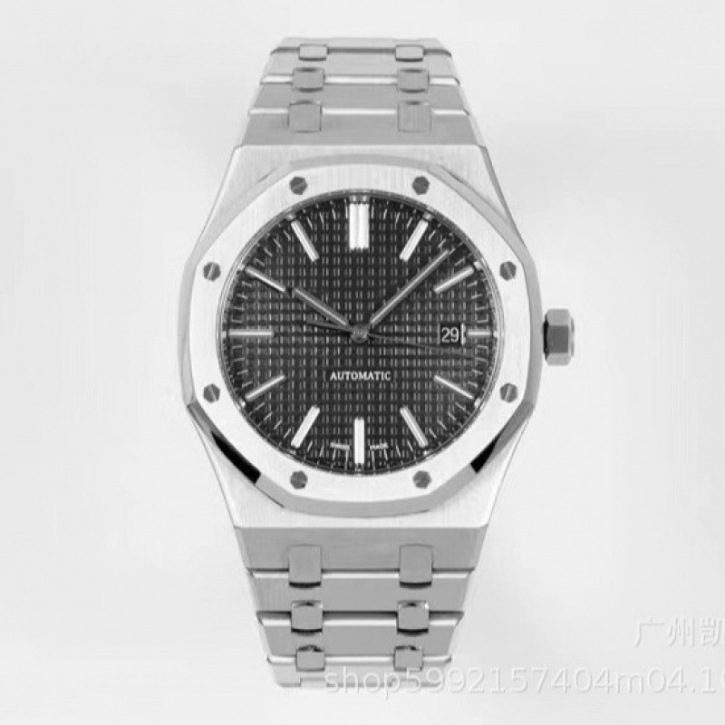 ZF Factory AP Royal Oak 15500 reloj mecánico automático impermeable luminoso cinturón de acero reloj para hombre se puede enviar