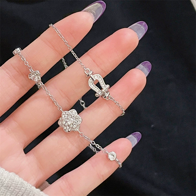 Горный чай, маленький дизайн браслета, zirconium, украшения, (международная торговля), стиль высокого качества, стиль легкой роскоши, с цветочным принтом
