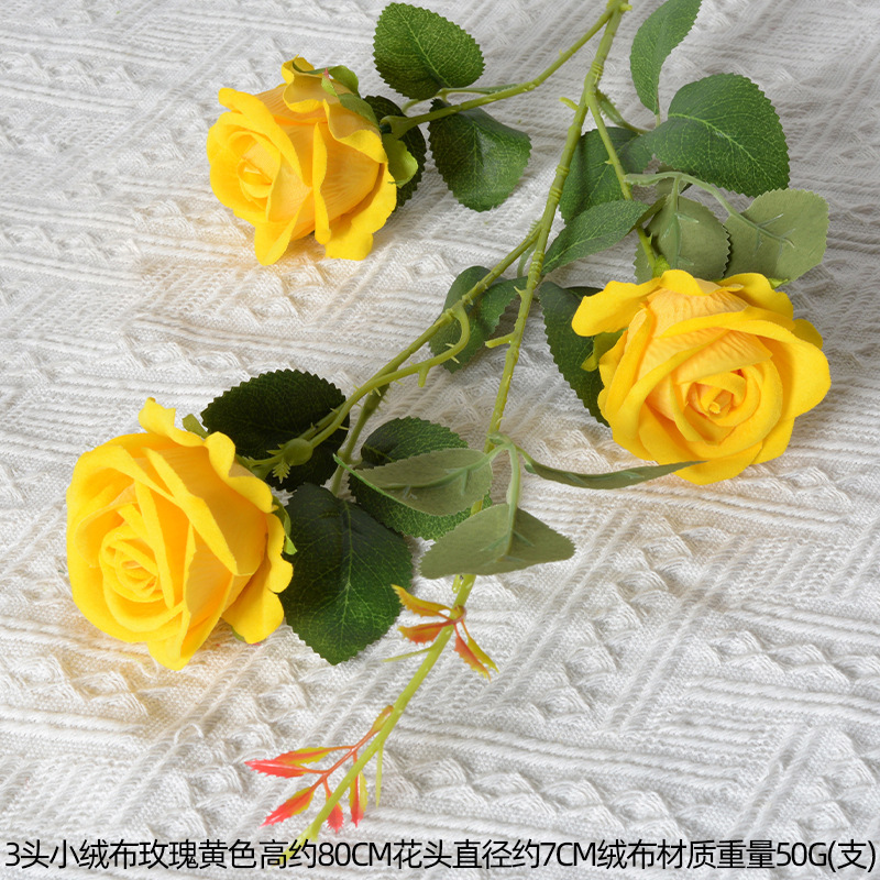 造花黄色花レモンオレンジイエロードーパミンフォレストウェディングウェディングホーム油絵風造花卸売|undefined