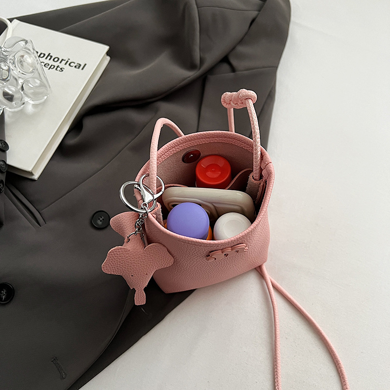 2024 nuevo mini bolso de mujer estilo coreano europeo y americano retro bolso de moda simple macarón bolso de teléfono móvil casual