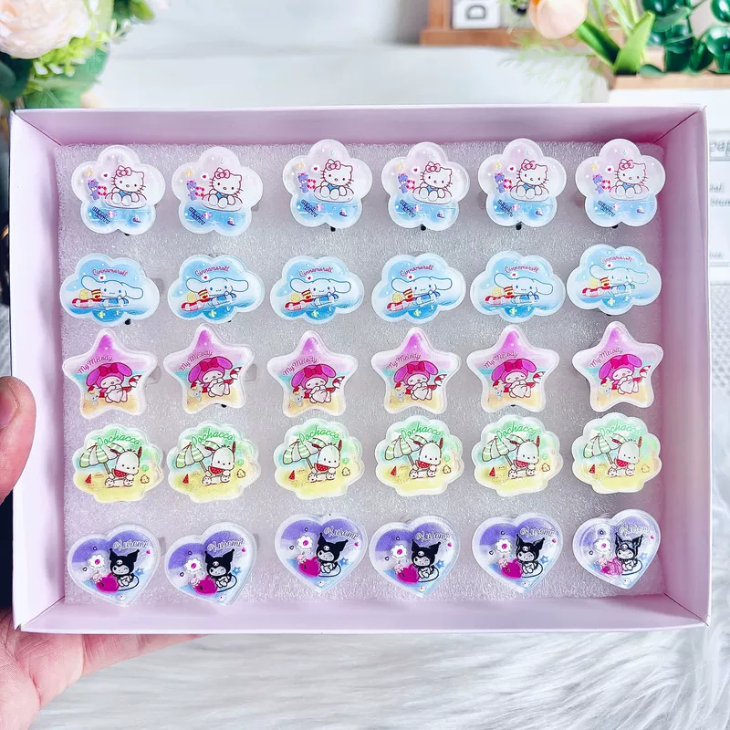 Светящиеся кольца Sanrio для детей с выключателем