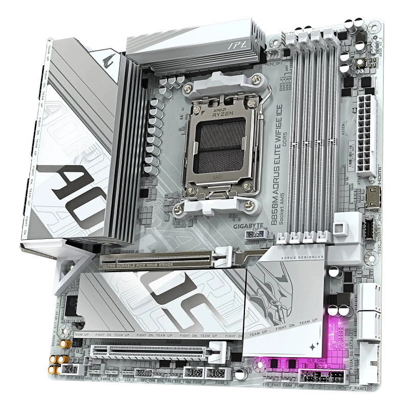 Материнская плата ICE B850M AORUS ELITE WIFI6E D5, поддержка процессоров 9700X 9800X3D