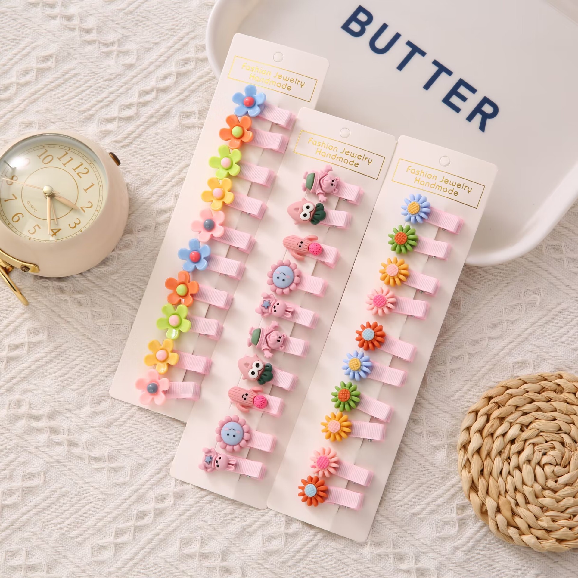 La horquilla del bebé de los niños no duele el cabello clip de pico de pato lado de la niña horquilla rota coreano lindo flequillo clip al por mayor