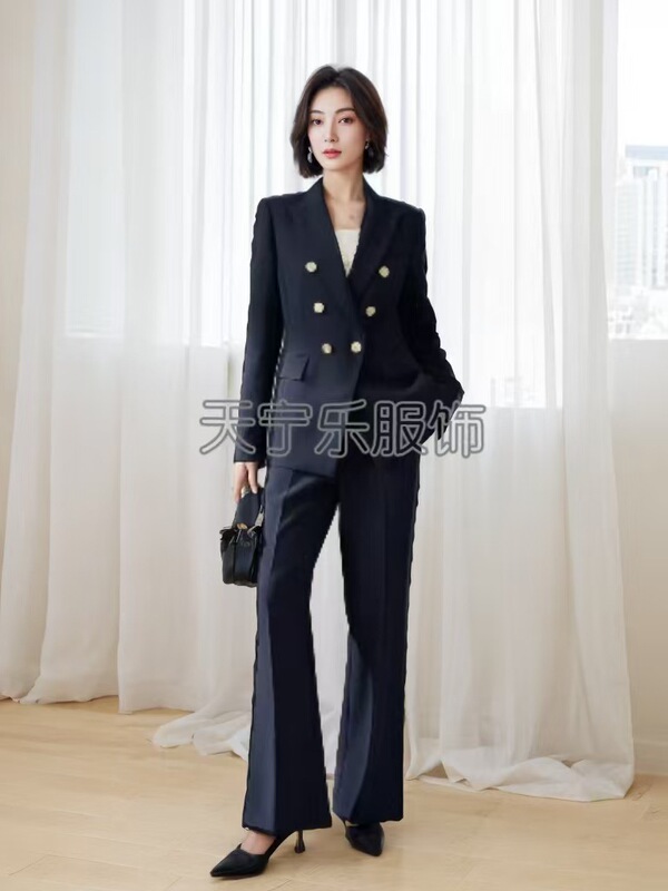 职业装西装外套秋冬女士职业西服套装通勤教资公务员面试穿搭正装|undefined