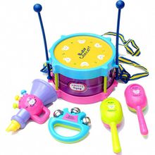5pcs/Set Kids Drum Musical Instruments Baby Hand Drums跨境专