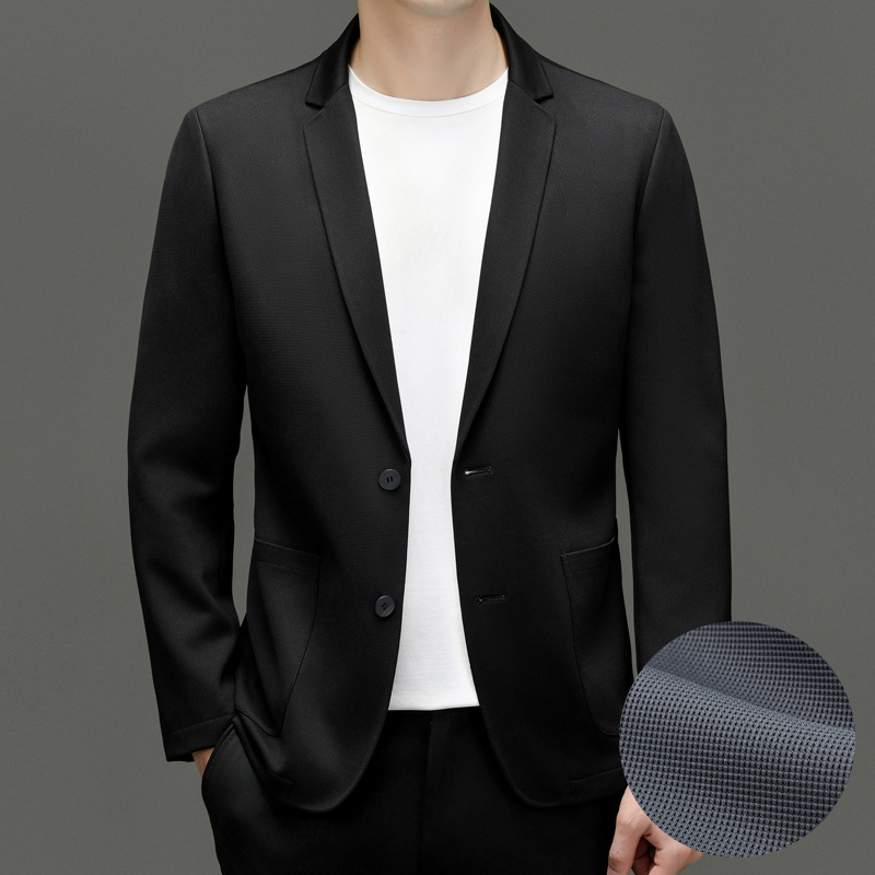 2025 Autumn and Winter Suit Men's Casual Young and Middle-Aged High Quality Business Casual Jacket Casual Slim Small Suit Men