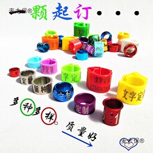 鸽环信鸽子八翻翻元宝彩铝脚环足环开口电子私环文字麦太保