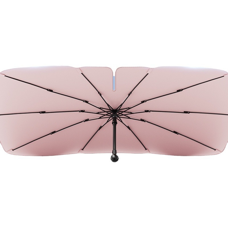 Paraguas de coche Paraguas frontal Paraguas de protección solar Vidrio plegable Aislamiento térmico Paraguas de coche Impresión de protección solar Logotipo Paraguas