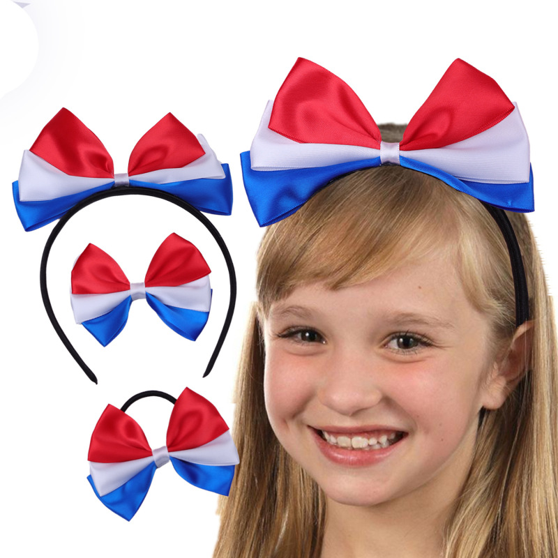25 New in stock American Flag Independence Day Wide Edge Red White Blue Bow Hairpin Hairband Girls' Hair Accessories suit 25 New in stock American Flag Independence Day Wide Edge Red White Blue Bow Hairpin Hairband Girls' Hair Accessories suit