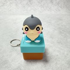 跨境外国AI山海经木棍人恶搞按键发声玩具通通通木棍人钥匙扣挂件