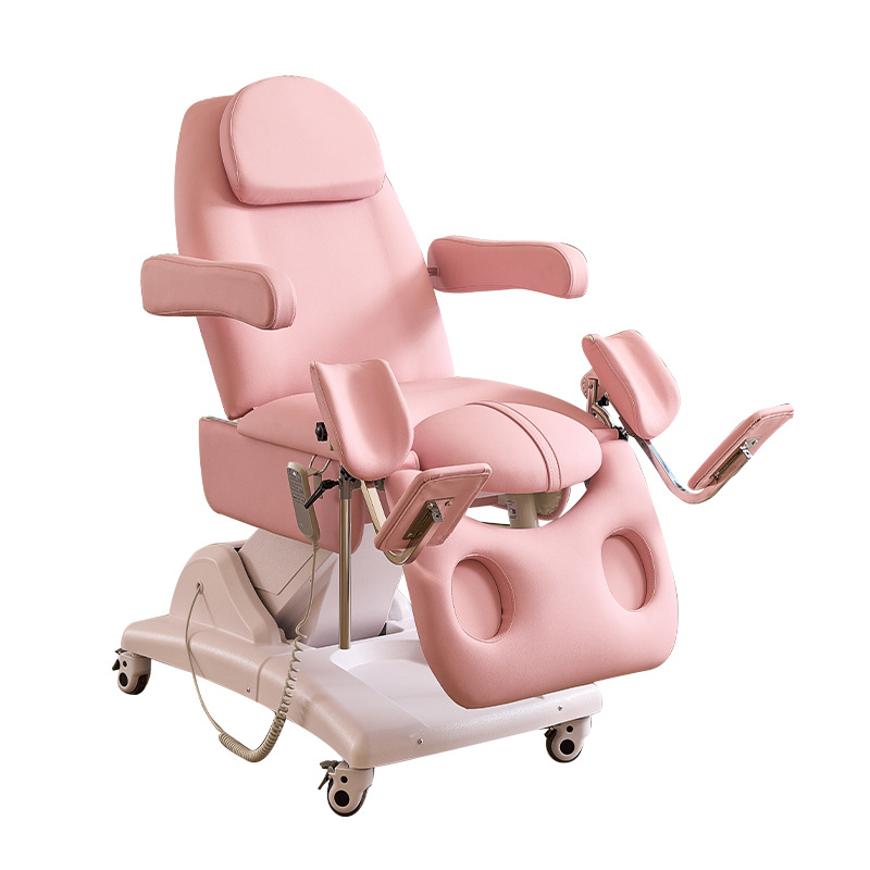 Cama de examen médico para mujeres, cama privada, cama de prueba de flujo, cama de diagnóstico multifuncional, cama de lavado de confinamiento de elevación